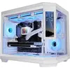 Image de Mars Gaming MC3TCORELCDMW, Mini Tour, PC, Blanc, Micro ATX, Mini-ITX, Métal, Verre trempé, Gaming