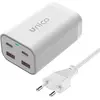 Image de Unico New Hc2231 Travel Eu X4 Usb A/c Pd3.0 65w 1.5m Plug Cable Chargeur Usb-c Argent Argent One Size