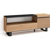 Image de COZY Meuble TV, Banc Télé, 150x35x57cm, Pour les TV jusqu'à 65", Chêne