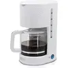 Image de Briebe CM1171WHT Elegance Cafetière filtre avec verseuse en verre 10 tasses, filtres réutilisables blanc