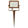 Image de Projecteur Led Extérieur Sky 10W Avec Piquet, Optique 115°, Température De Couleur 3000K, Finition Corten Verte Texturée - Beneito & Faure