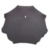 Image de Chillvert Gandía Aluminium Parasol Fixe Gris Foncé 180 Cm