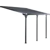 Image de Gardiun - Pergola Elliot 11 M² 435x254x220/260 Cm Aluminium Et Polycarbonate