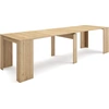 Image de Table à rallonge | Multifonctionnelle extensible | 300 | Pour 14 convives | Tables de salle à manger | Style moderne | Chêne