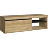 Image de Meuble TV mod.NATURALE ''Chêne/Noir'', 1 porte et 2 logements, 120x40x41cm