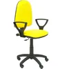 Image de Modelo Ayna - Silla De Oficina Ergonómica Con Mecanismo De Contacto Permanente Y Regulable En Altura - Asiento Y Respaldo Tapizados En Similpiel Color Amarillo (brazos Fijos Incluidos)
