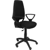 Image de Piqueras Y Crespo - Chaise Cp Elche Noir Bali Bras Fixes Roues De Parquet