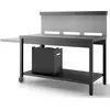 Image de Chariot pour plancha noir/gris clair - Forge Adour - TRCANG1 -
