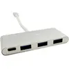 Image de CoolBox COO-HUC3U3PD, USB 3.2 Gen 1 (3.1 Gen 1) Type-C, USB 3.2 Gen 1 (3.1 Gen 1) Type-A, USB 3.2 Gen 1 (3.1 Gen 1) Type-C, 5000 Mbit/s, Hliník, Hliník, USB