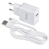 Image de Chargeur mural + câble micro USB C DCU blanc (1 m)