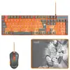 Image de Blade Gaming PC Dragon Ball Super PACK Keyboard + Mouse + Mousepad clavier Souris incluse USB Gris, Orange - Neuf