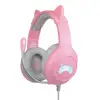 Image de FR-TEC Tanooki Casque Avec fil Arceau Jouer Gris, Rose - Neuf
