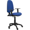 Image de Modelo Ayna - Silla De Oficina Ergonómica Con Mecanismo De Contacto Permanente Y Regulable En Altura - Asiento Y Respaldo Tapizados En Tejido Bali Color Azul (brazos Regulables En Altura)
