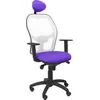 Image de Chaise Jorquera maille blanche bali lilas assise avec appui-tête fixe