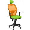 Image de Chaise Jorquera maille orange Bali vert pistache Assise avec appui-tête fixe