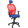 Image de Chaise Jorquera maille rouge assise bleu bali avec appui-tête fixe