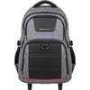 Image de Sac à dos trolley à roulettes pour ordinateur portable jusqu'à 17 pouces en toile grise