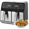 Image de TM Electron TMPFR 200 friteuse Double 8 L Autonome 1700 W Friteuse d'air chaud Noir, Acier inoxydable - Neuf