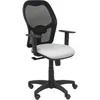 Image de Chaise Alocén Maille Noire Siège Gris Bali Accoudoirs Réglables