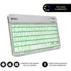Image de SUBBLIM TECLADO SMART BACKLIT BLUETOOTH SILVER QWERTY Espagnole Argent, Blanc - Neuf