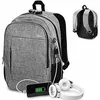Image de Subblim Urban Lock Backpack pour ordinateurs portables jusqu'à 16"/ Port USB/ Antivol/ Gris