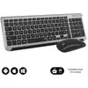 Image de Clavier avec souris Subblim SUBKBC-DCEP20 Noir Gris Qwerty Espagnol QWERTY