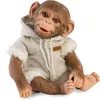 Image de Guca 989 REBORN MONKEY - bébé singe réaliste avec corps en tissu doux - 32 cm