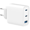 Image de Chargeur mural SPC 2xUSB-C/PD + USB-A 65W - Blanc - Neuf
