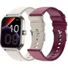Image de SPC Smartee Duo 3 - Montre intelligente 1,93" AMOLED, Appels Bluetooth, Autonomie de la batterie jusqu'à 7 jours | 100 sports, IP68, Beige/Brun