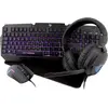 Image de CoolBox Pack gaming DeepX-Wing 2, Câble, USB, Interrupteur à membrane, QWERTY, LED, Noir