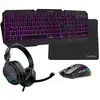Image de CoolBox Pack gaming DeepX-Wing 2 clavier Souris incluse USB QWERTY Espagnole Noir - Neuf