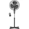 Image de Briebe - Fn122397 Ventilateur Sur Pied Silencieux, Télécommande, Minuterie Jusqu'à 7,5 Heures 45w Noir