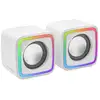 Image de Mars Gaming MSCUBEW haut-parleur Blanc Avec fil 8 W - Neuf