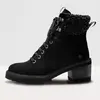 Image de Art Bottines à talons pour Femme 1702 LUX SUEDE BLACK/ BRUGGE Couleur Noir