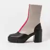 Image de Art Bottines à talons pour Femme 1973 NAPPA BLACK-GREY/BERNA Couleur Noir