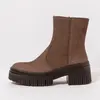 Image de Art Bottines à talons pour Femme 1374 NOBUCK BROWN/YORK Couleur Marron
