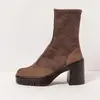 Image de Art Bottines à talons pour Femme 1973 NOBUCK BROWN/BERNA Couleur Marron