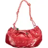Image de Sac à main rouge élégant pour femme - Bandoulières polyvalentes et détails contrastés