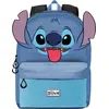 Image de Single Compartment School Backpack Cute Stitch Disney Blue 31x44x18cm