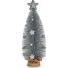 Image de Arbre de Noël avec étoile argentée 13 x 41 x 13 cm