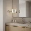 Image de Applique murale LED C4 pour salle de bain, finition argentée, 10,5 W, lumière blanc chaud, 256 lm, indice de protection IP44