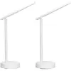 Image de Lampe de bureau LED Archie Flexo avec batterie, intensité réglable et lumière neutre 4000 K. Flexo en aluminium blanc