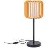 Image de Lampe de table « Viva » en noir et bois clair pour ampoule E27