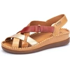 Image de Pikolinos Femme Sandale Cuir Wedge Cadaques W8K-0741, Taille:39 EU, Couleur:Beige