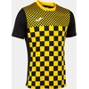 Image de Joma vlag iii maillot de sport black -yellow xl - respirant et durable