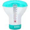Image de Flotteur De Chlore Pour Piscine Avec Thermomètre Et Distributeur De Produits Chimiques Réutilisable Bleu Lac
