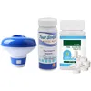 Image de Tablets Effervescentes Pour Piscine, Nettoyant Avec Distributeur Flottant Et Bandelettes De Test Ph