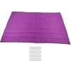 Image de Voile D'Ombrage Rectangulaire Pliable, Protection Uv Pour Jardin, Piscine Ou Terrasse, Couleur Violette
