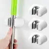 Image de Supports muraux en plastique - Pour la maison, la cuisine, la salle de bains, le garage, l'éclairage extérieur - Blanc - Lot de 4