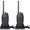 Image de Retevis RT617 Transmetteur, poste radio bidirectionnel, 16 canaux, 1200 mAh, VOX, microphone amagnétique, poste radio bidirectionnel PMR sans licence pour écoles, chantiers, supermarchés, sécurité (1 paire, noir)